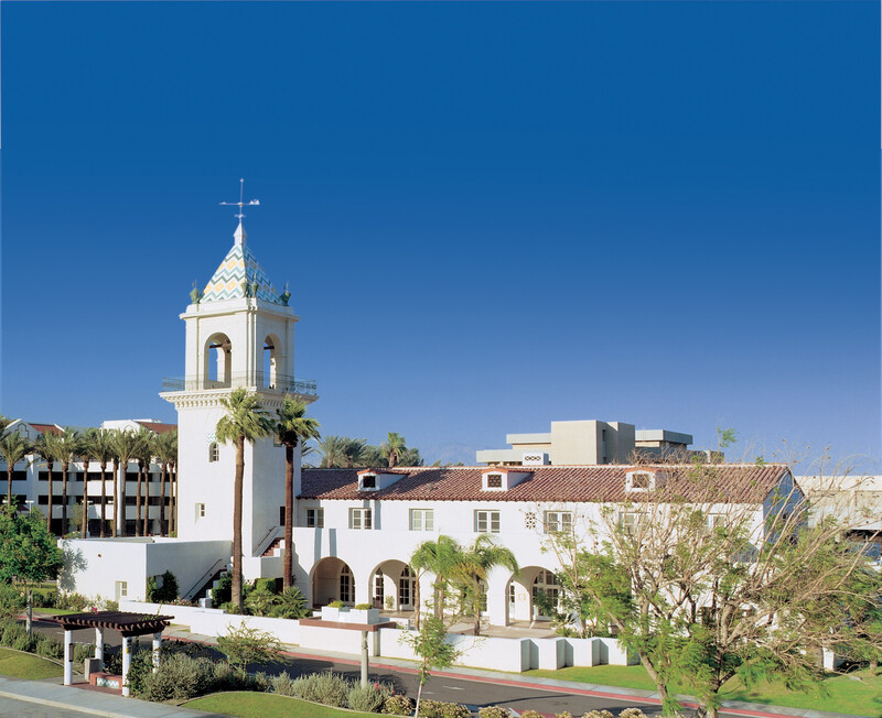 Western view of Jerry Stergios Building with clear azul sky in the background. Staff Photo Western view of Jerry Stergios Building with clear azul sky in the background. Staff Photo